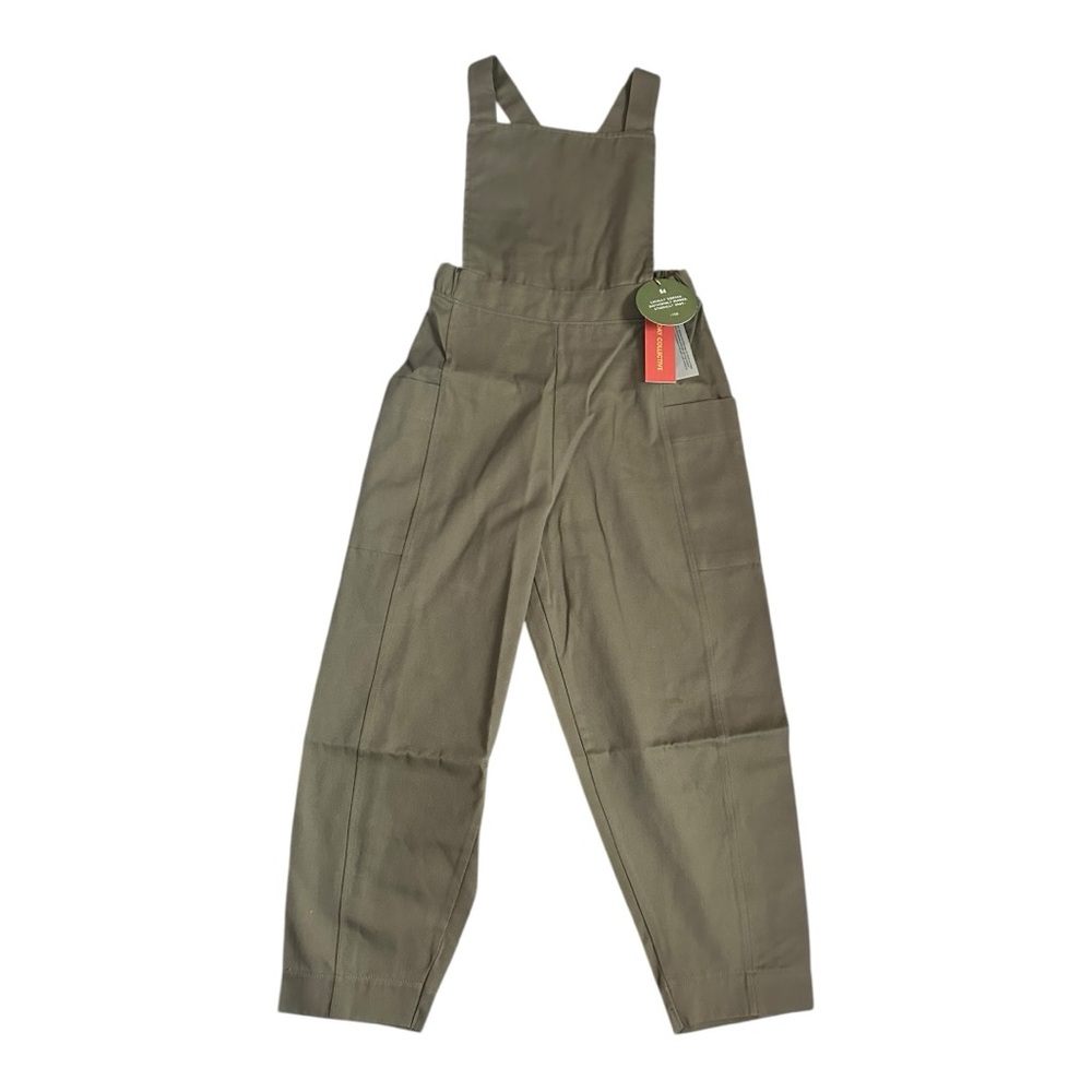 The Sunday Collective Stonegrey Olive Green Overalls Organic Cotton
